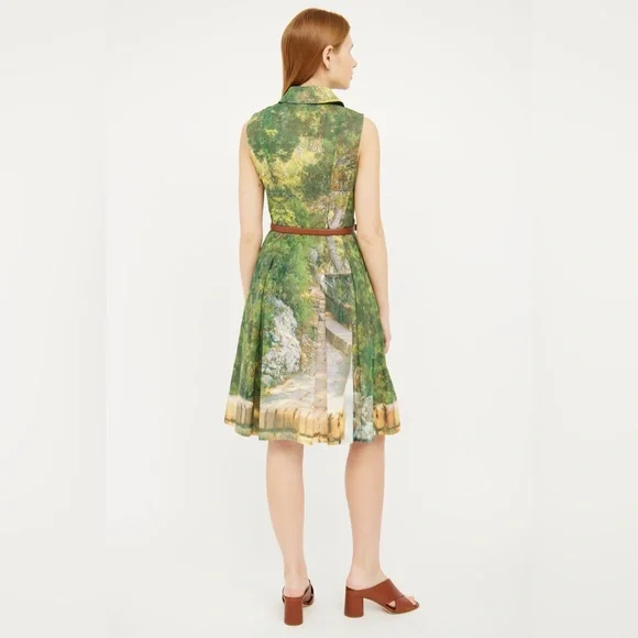 A K R I S  Forest-Print A-Line Dress - Picture 4 of 13